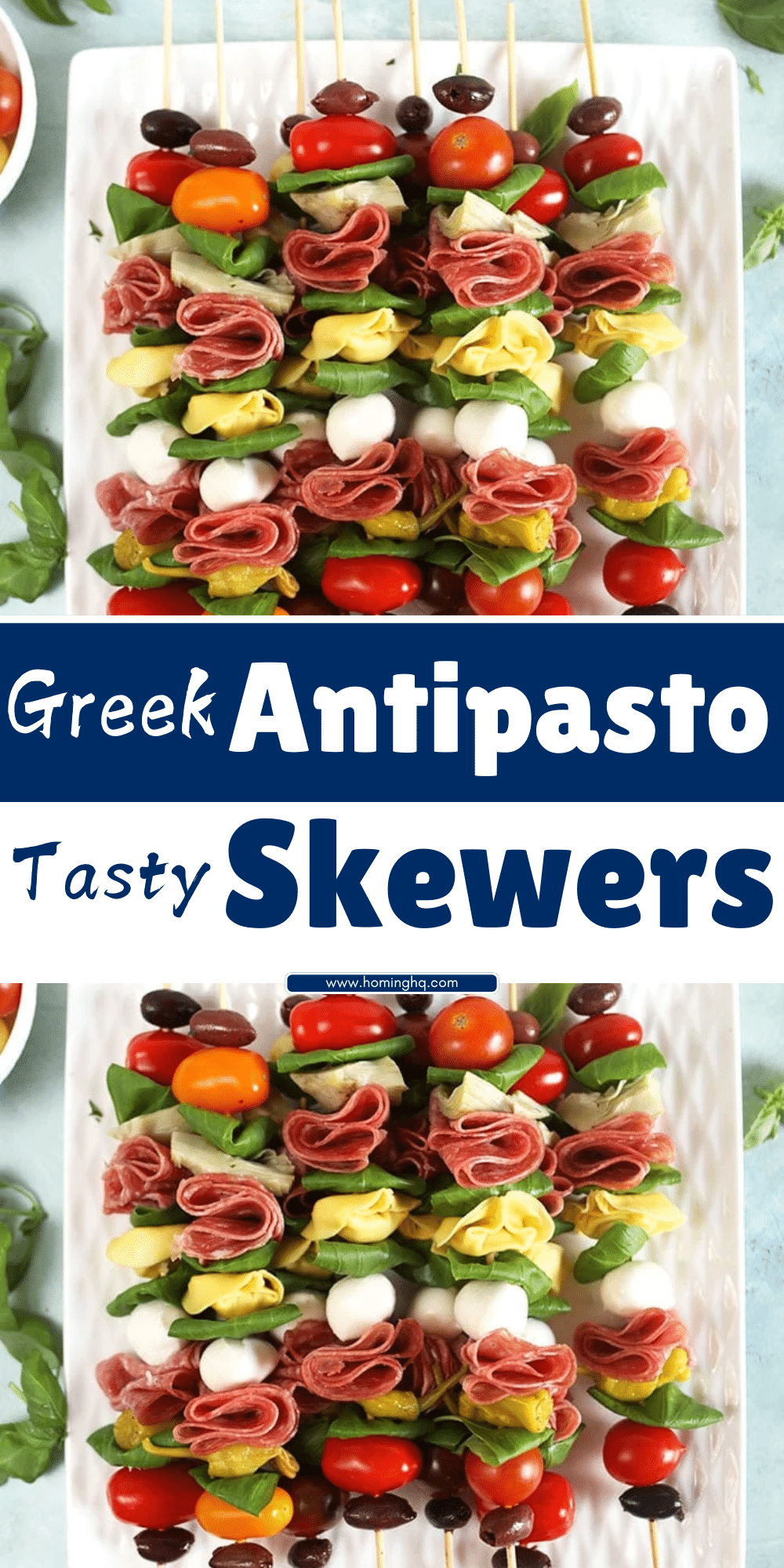 Greek Antipasto Skewers