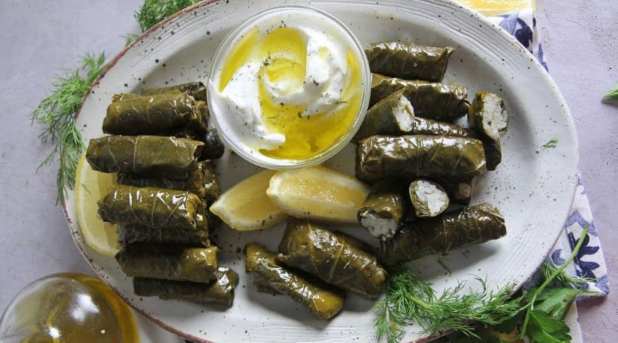 Greek Stuffed Grape Leaves