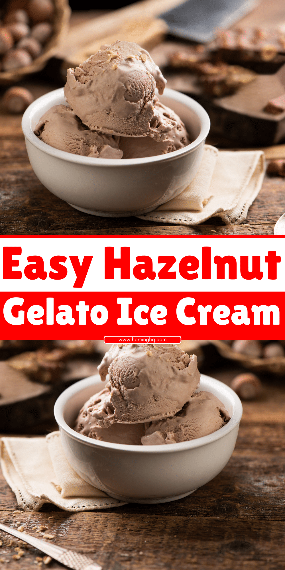 Hazelnut Gelato Ice Cream