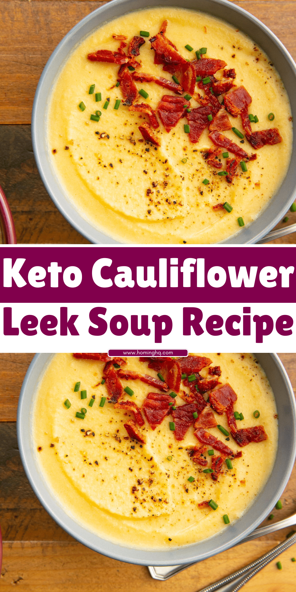 Keto Cauliflower Leek Soup