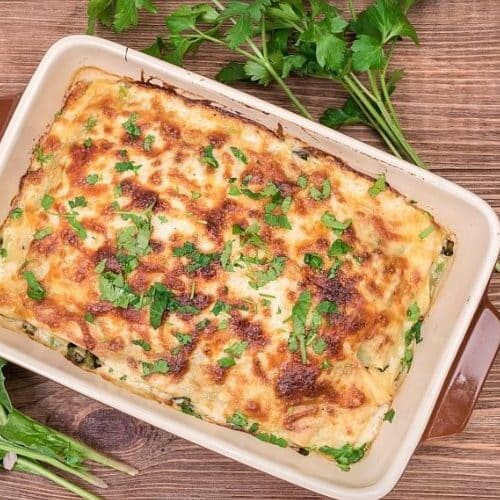 Keto Chicken Alfredo Casserole