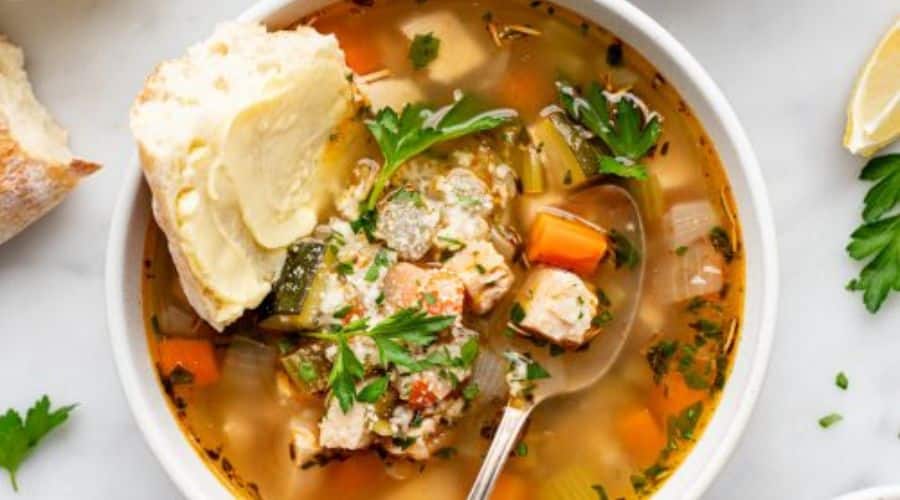 Keto Lemon Chicken Soup