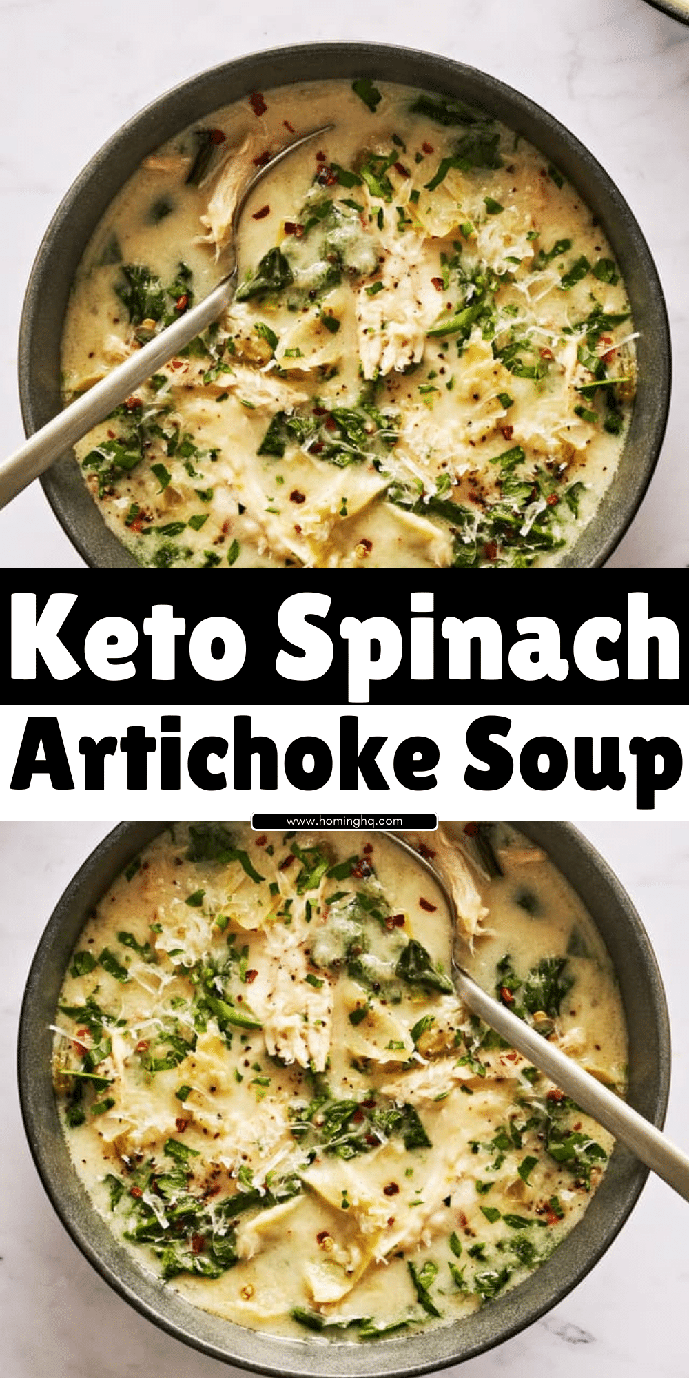 Keto Spinach Artichoke Soup