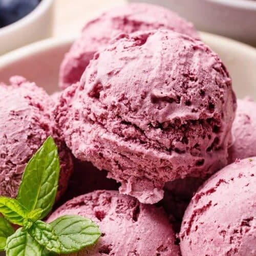 Lemon Blueberry Ice Cream