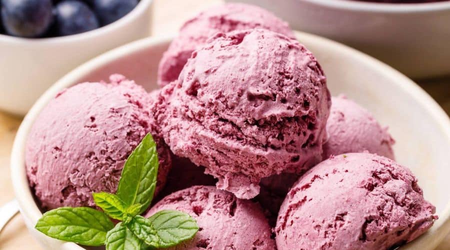 Lemon Blueberry Ice Cream