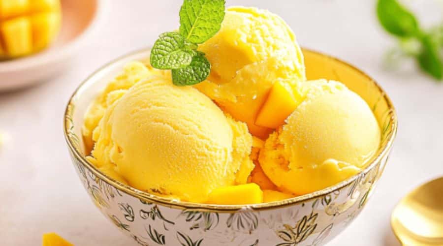 Mango Coconut Ice Cream