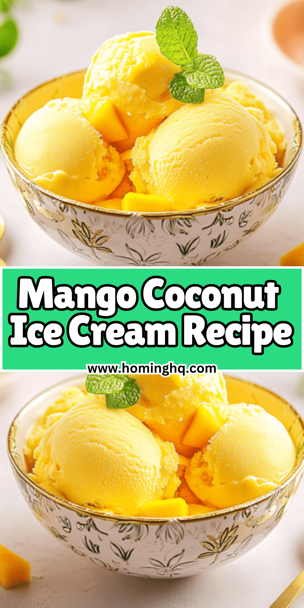 Mango Coconut Ice Cream