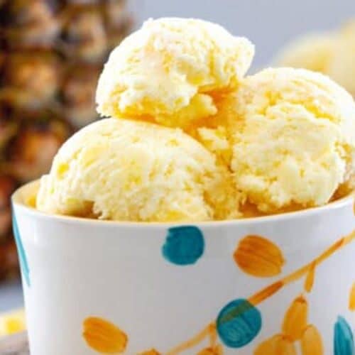 Tropical Pineapple Ice Cream